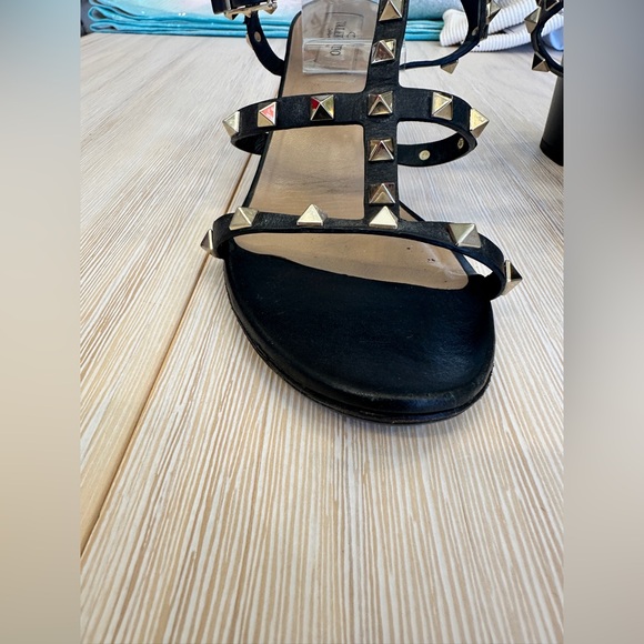 VALENTINO ROCKSTUD CALFSKIN ANKLE STRAP SANDAL 60MM
 size 38 1/2 (8) - Picture 9 of 16